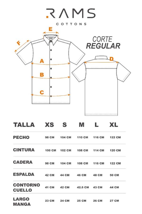 Camisa Hombre Manga Corta Cuello Americano Verde Manzana Corte Regular Con Bolsa